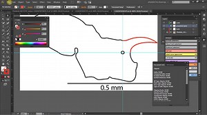 Morphometric measurements from vector images