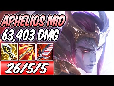 S+ CLEANEST APHELIOS MID CARRY 1V9 | Best Build & Runes | League of Legends | HOW TO PLAY APHELIOS