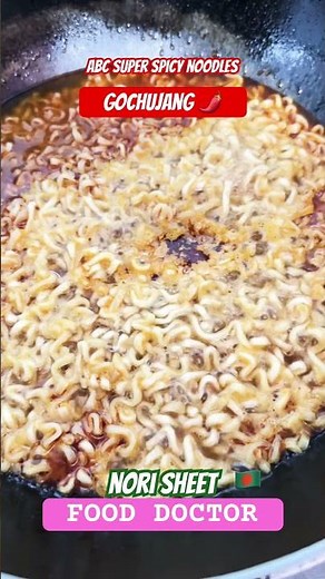 Spicy Soup Noodles| Gochujang| Wasabi Flavored Dried Sea Weed Snacks #food #coldplay #soothingsound