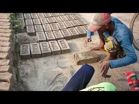 40 Perfect Bricks in Just 1 Minute | Clay Brick Craftsmanship | Hand Made Bricks
