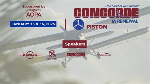 Here is your first look at Concorde Battery’s Virtual IA Renewal Series! All sessions are FREE, aviation training for all. Watch now. #ConcordeBattery #IARenewal #AviationEducation #AviationMaintenance #AircraftTechnician #Rotorcraft #Piston #Turbine | Concorde Battery Corporation