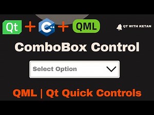 Qt QML Tutorial | ComboBox Control | Qt QML Application | Qt QML Full Course
