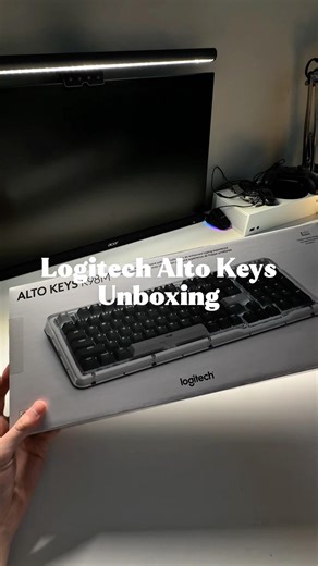Logitech Alto Keys unboxing 📦📦 #keyboard #mechanicalkeyboard #logitech #unboxing #fyp