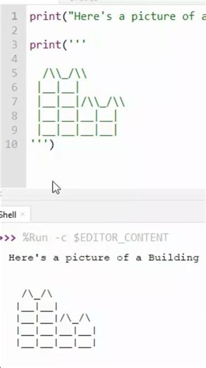 Simple Python Project 🚀 ASCII Art Tutorial for Beginners #Python #PythonForBeginners #codingforkids