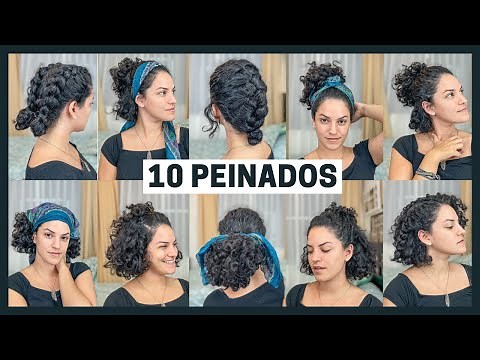 🤩10 Easy Hairstyles for Short and Curly Hair, I'll show you STEP BY STEP😉 (AESTHETIC style✨)