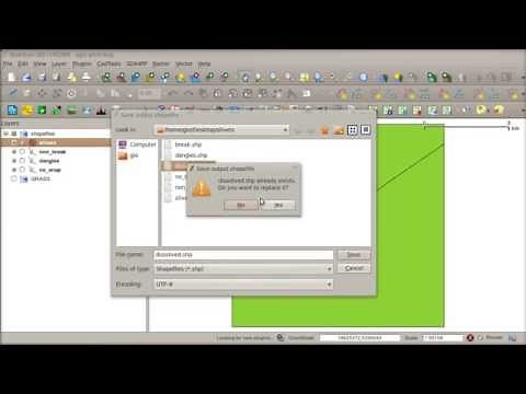 Vector topology cleaning with QGIS and GRASS