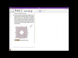 Examples on area apply in this case. Use the moving and additivity principles to determine the area…