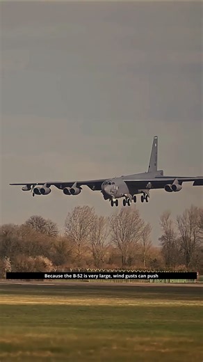 B 52 Bomber Extreme Crosswind Landing Powerful Aircraft Control in Gusty Winds | Falcon Tactical