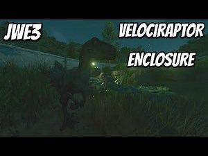 Velociraptor Enclosure Build at Night | JWE3 Timelapse
