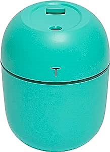 Portable Mini Humidifier - 220ML Personal Travel Humidifier, bedside humidifier, Mini USB Humidifier, Small Cool Mist Humidifier For The Car, Night Light Humidifiers (Mint Green)