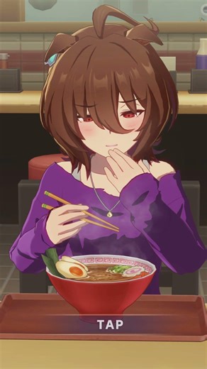 ラーメン食べるタキオン（ウマ娘-アグネスタキオン）