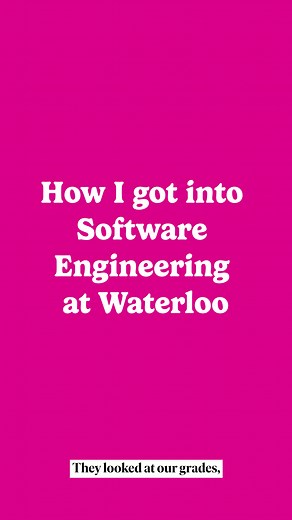 It’s a tough program to get into. Learn all about how one student got into software engineering at University of Waterloo. #edutok #studentsoftiktok #collegeadmissions #collegeapplications #softwareengineer #universityofwaterloo