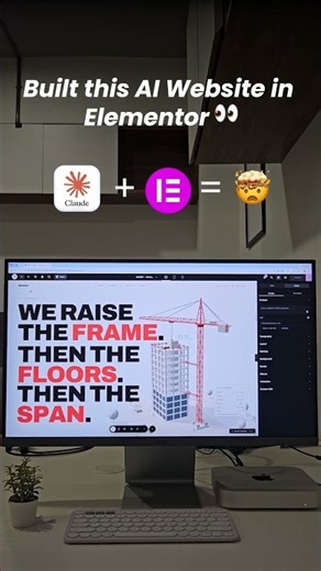 One Prompt Built This 3D Website in Elementor 🤯