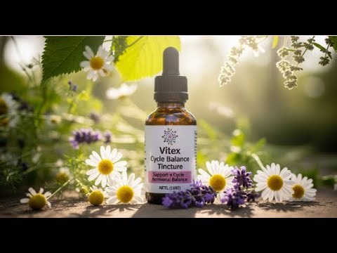 🌿 Balance Your Cycle Naturally 💛 Vitex Tincture for Hormonal Harmony
