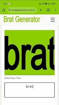 Free Brat Generator || Brat Album Cover Maker 2025