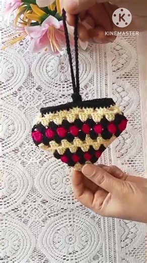Crochet coin purse! #shorts #crochet #knitting