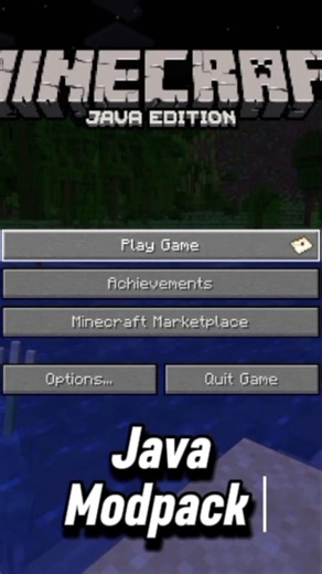 Java UI Modpack #shorts