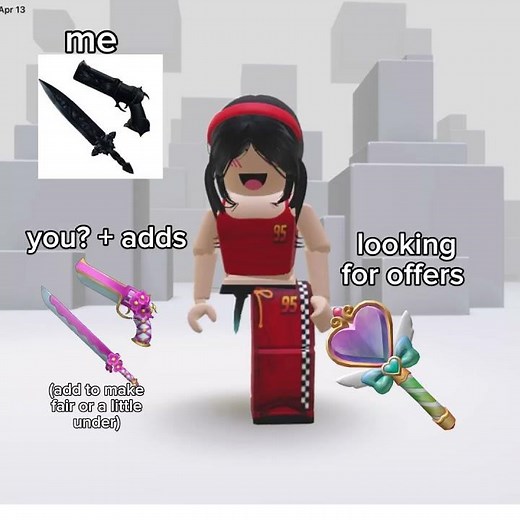 trading dark set for sakura set and adds! #roblox #mm2 #murdermystery2 #trading #fyp #1v1 #shorts