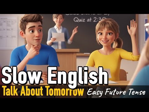 Talk About Tomorrow | Easy Future Tense Practice | Easy Daily English | Slow English For Beginners