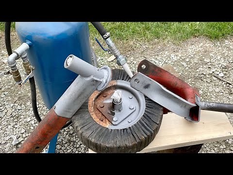 How to build a homemade sandblaster from an LP tank
