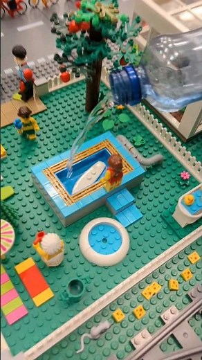 The giant LEGO pool is ready! Brick-fun with ‪@BeyondtheBrick‬ at 𝗭𝘂𝘀𝗮𝗺𝗺𝗲𝗻𝗴𝗲𝗯𝗮𝘂𝘁 𝟮𝟬𝟮𝟯 #shorts