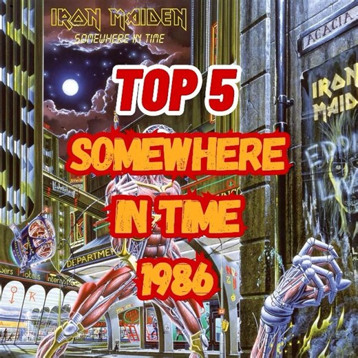 Top 5 Somewhere in Time 1986 Iron Maiden #ironmaiden #somewhereintime #discography #heavymetal #top5
