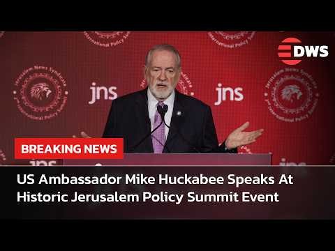 US Ambassador Mike Huckabee Delivers Keynote Speech At JNS Policy Summit In Jerusalem 2026 | AC14