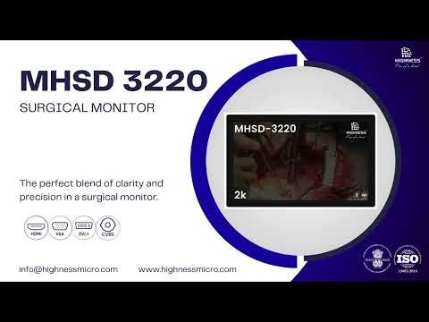 MHSD 3220 2K Surgical Monitor | HDMI VGA DVI | Medical Grade OT Display