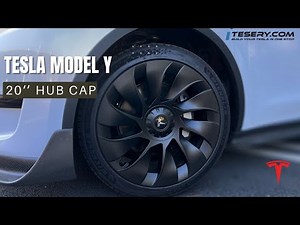Tesla Model Y Hub Caps for 20” Induction Wheel from Tesery | Install & Review