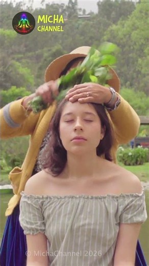 Limpieza Espiritual - Masaje ASMR con Plantas Medicinales para Aliviar el Estrés #shorts