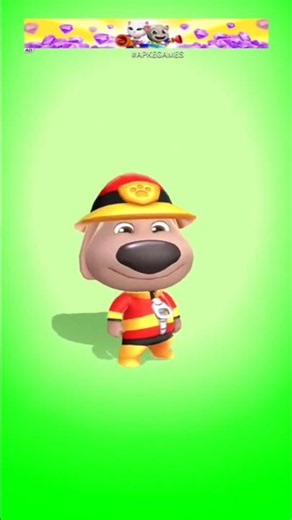 Firefigher Ben unlocked - Talking Tom Blast Park