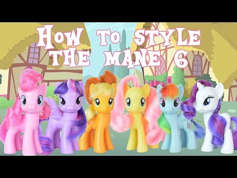 MLP Mane 6 Hair Styling Tutorial How to Style Rarity Fluttershy Twilight Pinkie Pie Rainbow Dash etc
