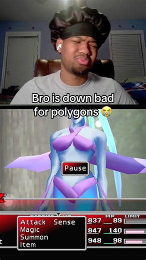 Bro is down BAD for Shiva in FF7 😭