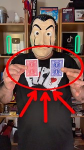 1.1K views · 1.6K reactions | CARD COLOR CHANGE TRICK EXPLAINED 彩 #foryou #magic #tricks #magician #magictrick | The Mask Magic Tricks Revealed | Facebook