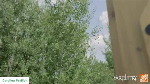 Yardistry DIY Meridian 8 ft. x 5 ft. Cedar Wood Outdoor Covered Grilling Gazebo with Hardtop Metal Roof and 2-Counter Shelves YM11931COM