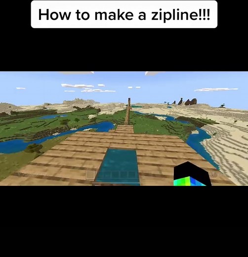 How to Build a Zipline in Minecraft