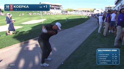 Brooks Koepka | Round 2 | 18th hole | Shot 2 | 2026 WM Phoenix Open