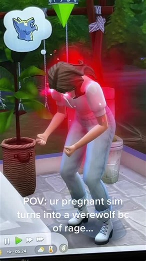 Pregnant Sim Werewolf Transformation in Sims 4 | Unexpected Twist