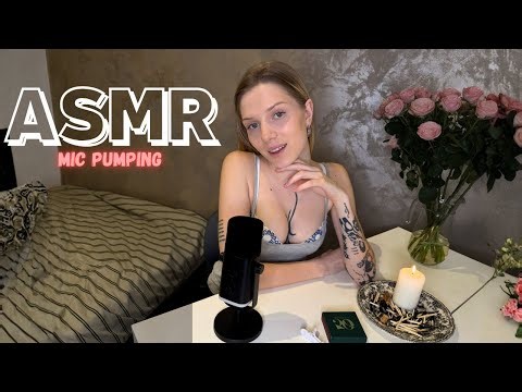 ASMR | Mic Pumping, Swirling, Rubbing, Whispering, Fire & Hand Sounds | Mic Triggers for Deep Relax