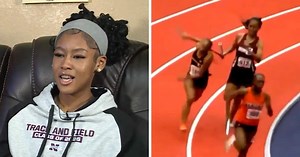 Virginia high school track star faces assault charges after viral baton attack on opponent during race