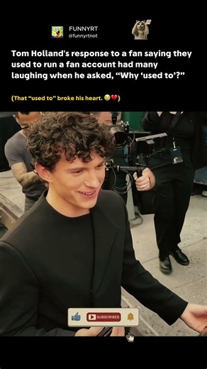 #tomholland instantly heartbroken reaction to a fan admitting they closed down their fan account