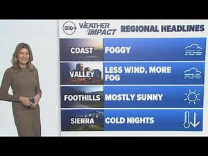 Valley temperatures struggle under California fog and haze