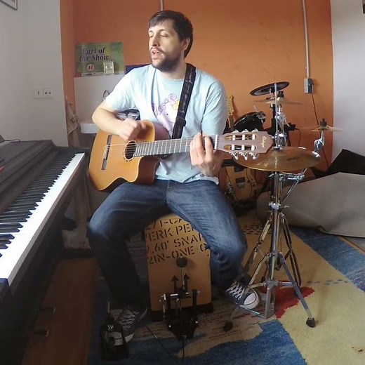 The Rolling Stones - Start Me Up (short acoustic one man band cover)