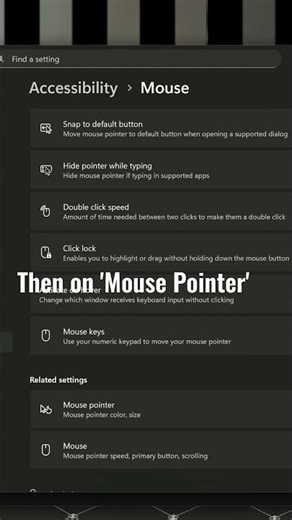 How to change mouse icons on Windows 11
