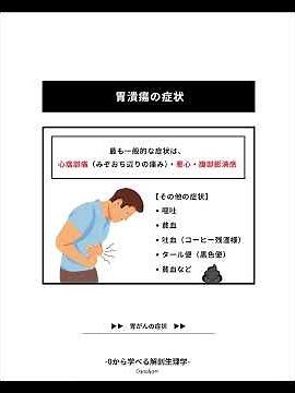 【胃潰瘍の仕組み】 #解剖生理学 #胃潰瘍 #胃に穴があく
