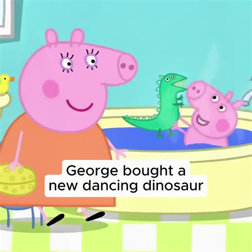 George bought a new dancing dinosaur#peppapig #anime #animation #tiktok #fyp
