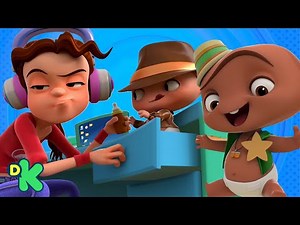 ¡Tras la pista! Los bebés juegan a ser detectives | Mini Beat Power Rockers | Discovery Kids