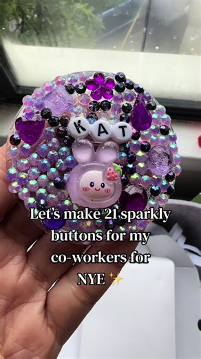 Creating Bedazzled Buttons for New Year's Eve Celebrations
