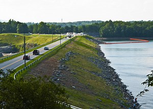 Buford Dam at Lake Lanier, North Georgia