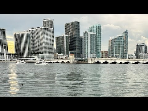Beautiful Sunday Evening Boats And Yacht Party On Biscayne Bay